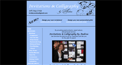 Desktop Screenshot of invitationsandcalligraphybyandrea.com